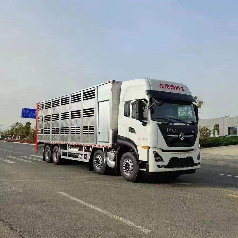 【出口】FAW解放 9米6全铝合金运猪车 自动调温系统 猪苗运输车