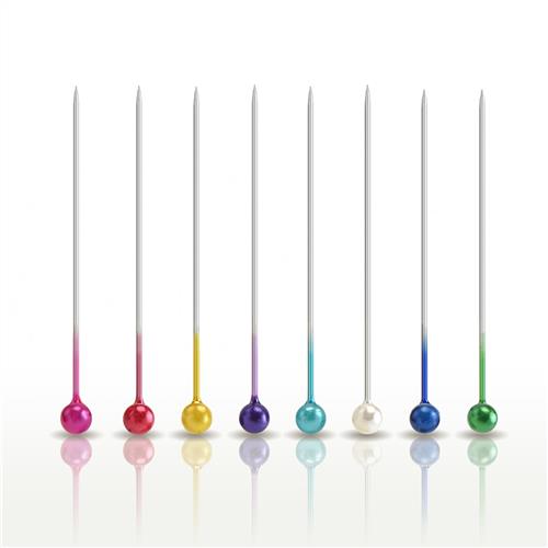 ?珠针大头针固定珍珠钉定位针服装立裁针大号定型针彩色插包工具