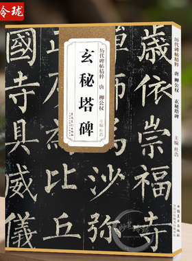 现货速发 唐柳公权玄秘塔碑 柳体历代碑帖精粹 简体旁注 楷书碑帖毛笔字帖柳公权玄秘塔 书法古帖成人