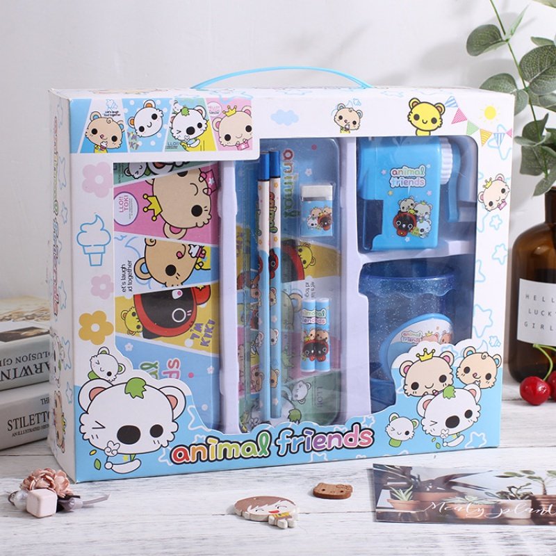 新款创意笔筒文具套装礼盒小学生学习用品幼儿园文具礼品节日奖品