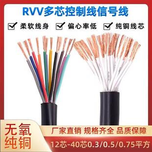 金鹏宇控制电缆RVV12芯14芯16芯20芯24芯30/40芯0.3/0.5/0.75平方