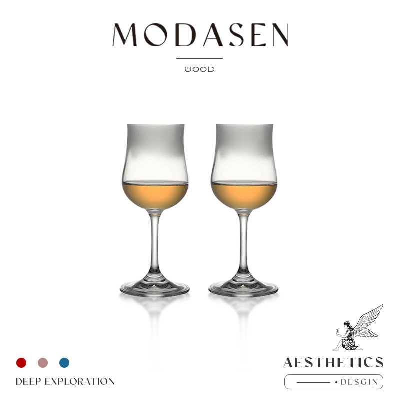 MODASEN中古手作渐变玻璃红酒杯