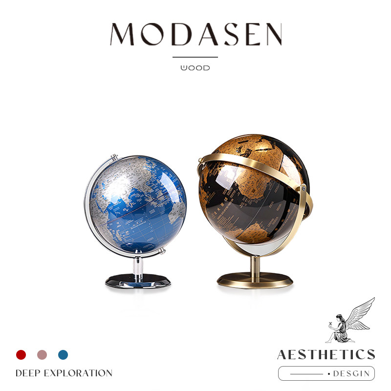 MODASEN丨球仪 YOIA轻奢现代地球仪摆件办公室家居桌面玄关装饰品
