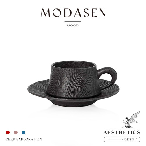 MODASEN高档简约陶瓷咖啡杯碟