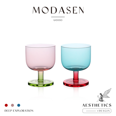 MODASEN高颜值撞色果冻鸡尾酒杯
