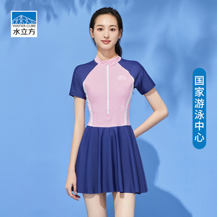 泳装 女士连体显瘦性感温泉泳衣女大码 爆款 水立方游泳衣女2025新款
