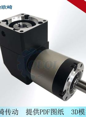 ZPLE090拐角行星减速机WPL090直角减速机750W伺服90°直角减速机