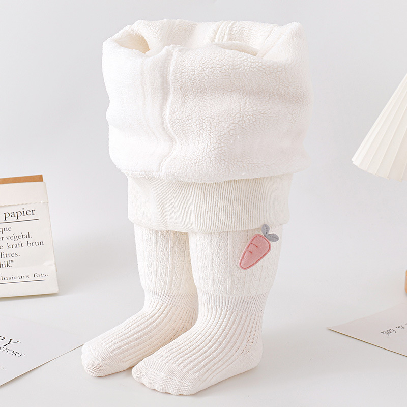 宝宝打底裤加绒加厚婴儿连裤袜大PP秋冬女童连体袜一体儿童打底袜