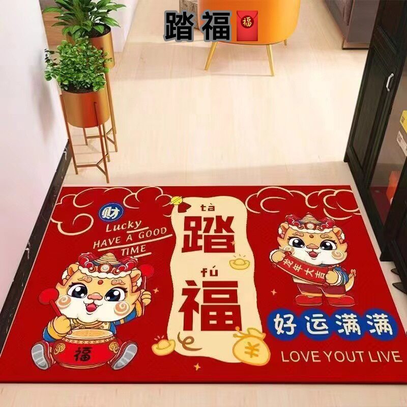 2024新年入户门地垫进门家用玄关