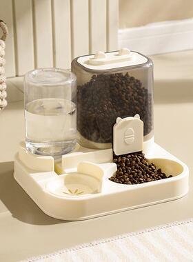 Hing宠物用品新款自动猫咪喂食喂狗碗猫盆二合一饮水机猫碗