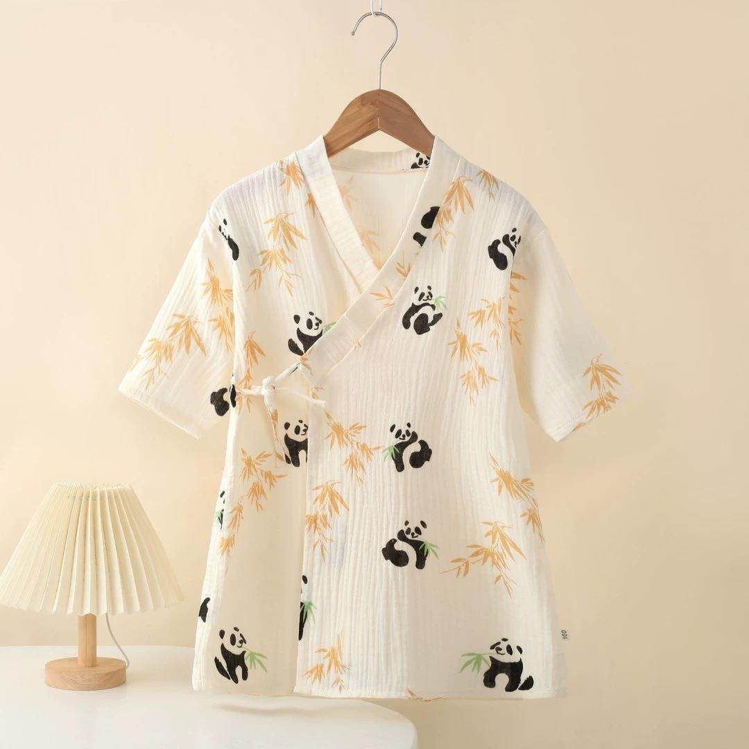 儿童纱布纯棉短袖春夏季双层棉纱男女宝中大童婴幼家居服睡衣保暖,居家布艺,浴裙/浴袍/浴衣,淘宝优惠券,粉丝福利购,淘宝优惠卷