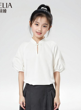 歌莉娅秋季新品新中式提花蝴蝶盘扣旗袍（儿童）1C7R4K87A