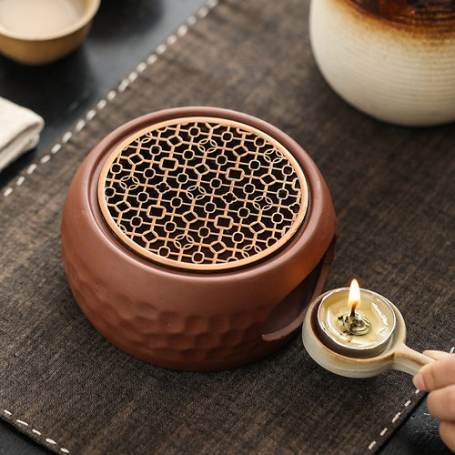 Warm tea stove, candles, tea boiling stove, base, cans, teapot, complete set of heating stove, insulation stove, open f