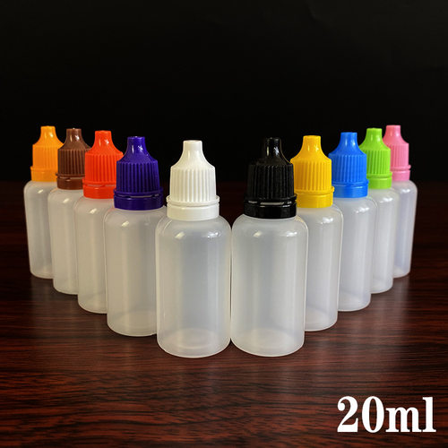 20ml eye modification water plastic bottle, small droplet bottle, pigment bottle, modifier droplet bottle, pointed tip