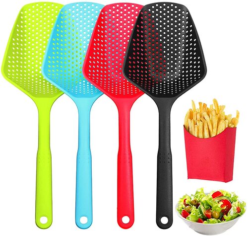 Plastic Spoon, Waterproof Shovel, Waterproof Shovel, Ice Shovel, Waterproof, Oil Fishing, Mesh, Food Grade Leaky Shovel