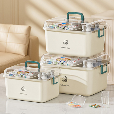Handheld modification box, household medical reform box, large capacity multi-layer modification storage box, household
