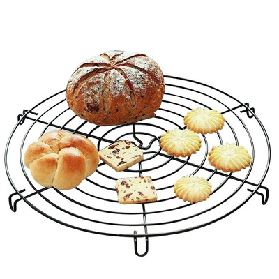 Dry drying net, circular black cake, bread cake cooling rack, household cooling rack, heat dissipation net, drying rack