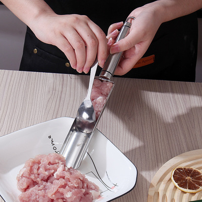 304 stainless steel Rice-meat dumplings maker kitchen DIY Rice-meat dumplings mold kitchen fish ball shrimp slip making