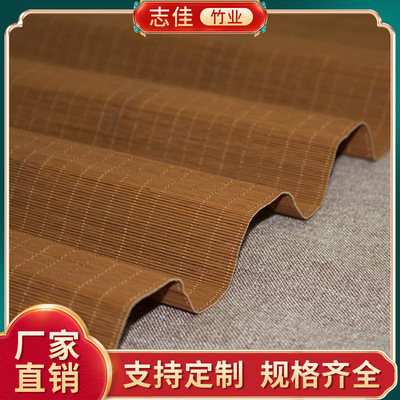 Japanese style fine bamboo woven tea mat, hand woven Zen table flag, thickened heat-insulating tea cup mat