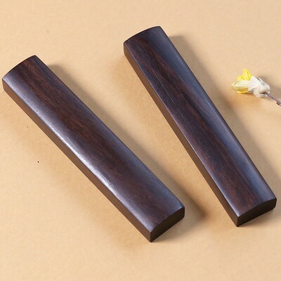 Long book ruler, solid wood, a pair of black catalpa wood rulers, 30cm calligraphy specific ruler, beginner's small pre