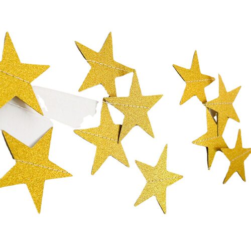 4-meter pentagram glitter powder flower gold cong paper pentagram flower birthday cross-border party wedding decoration