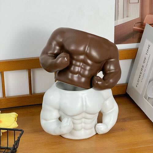 Boyfriend's muscle water cup, couple's funny cup, large capacity coffee cup, niche high-end cup, birthday gift