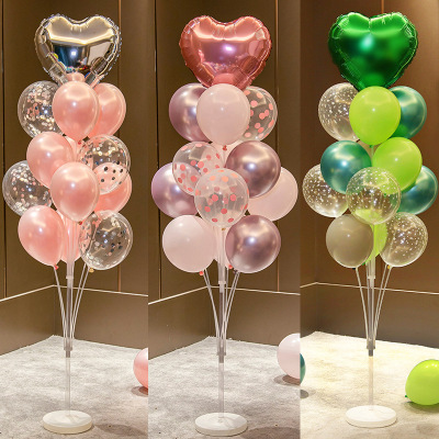 Table floating balloon decoration scene arrangement for children's first birthday, boys and girls, hundred days, full m