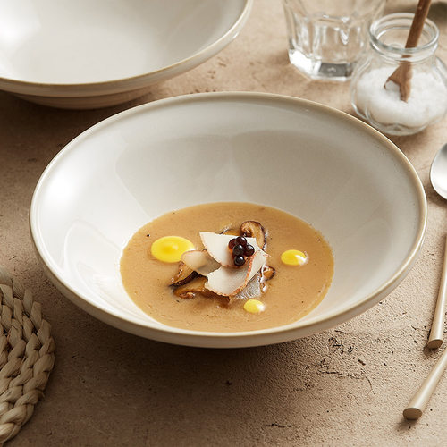 Steamed rice soup bowl, Lamian Noodles bowl, household boiled fish, pickled Chinese cabbage fish, large bowl, ceramic t