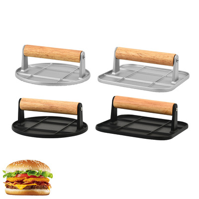 Alloy steak meat press, barbecue meat press, manual teppanyaki tool, meat patty burger meat press, kitchen tool