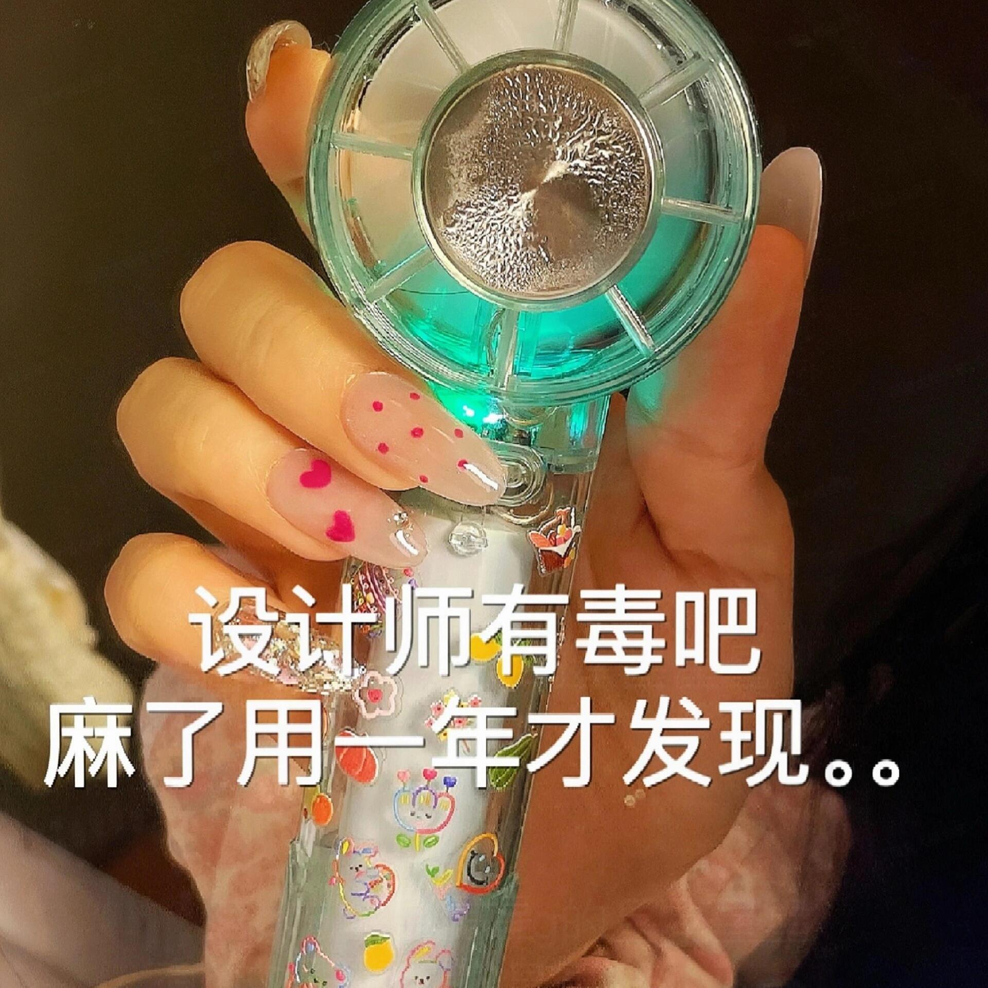 风扇学生上课静音制冷手持夏日降温神器小型迷你电风扇便携式随身