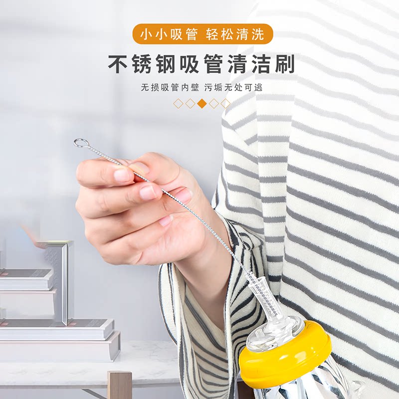 婴儿滴管瓶清洁刷奶嘴瓶吸管刷图片