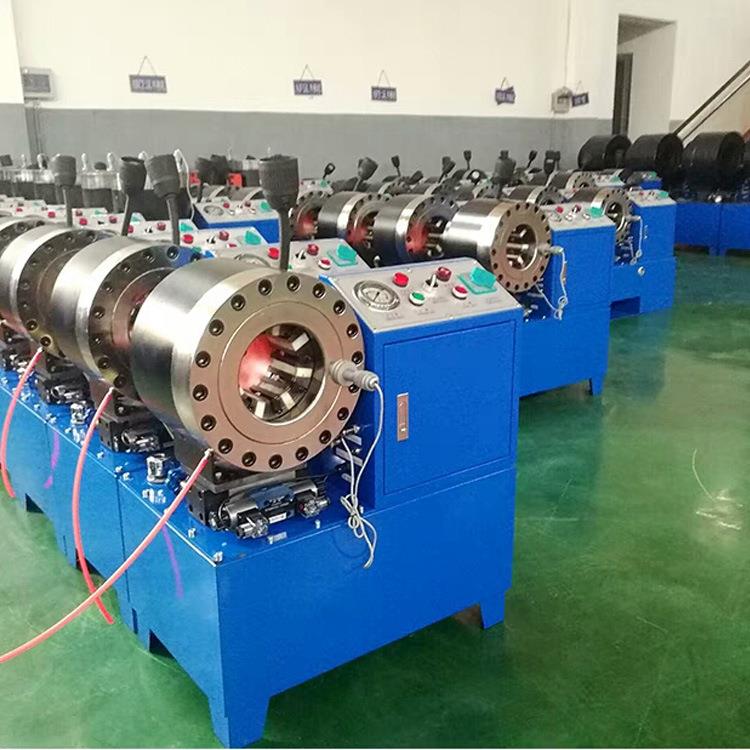 大棚钢管缩管机全自动液压高压油管缩管机钢丝绳扣压机钢管束口机