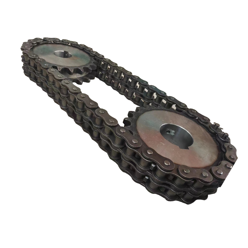 碳钢双排链轮链条非标定做08B10A12A16A20A24A工业机械传动齿轮