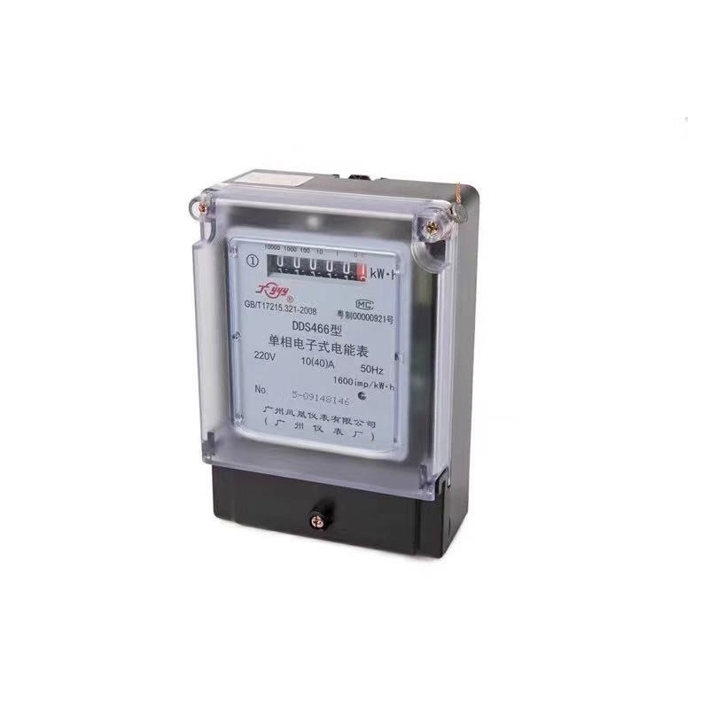 广州凤凰仪表用电表220V出租房高精度电子表电度表单相DDS466