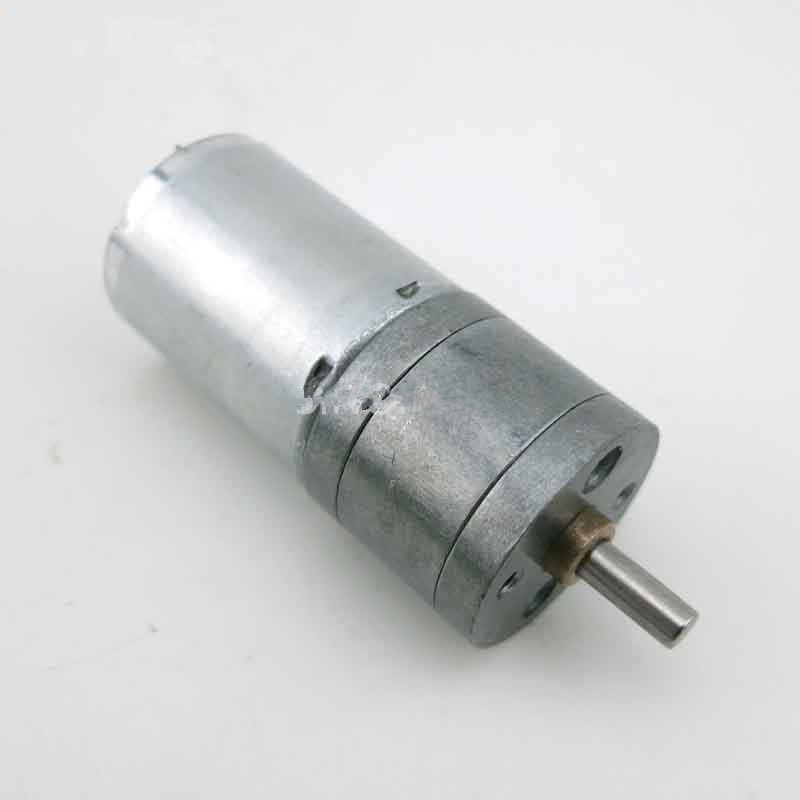 25型减速电机 机器人小车金属齿轮电机 370减速马达 6V微型直流