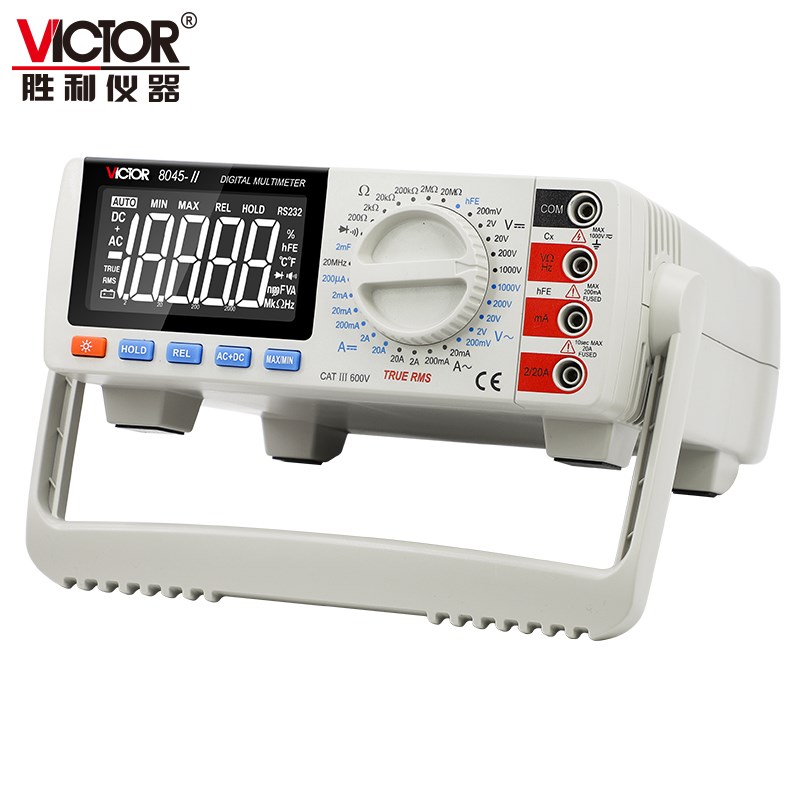 。胜利仪器VC8045-2台式万用表数字高精度真有效值四位半数显测电