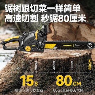 德国光头强电锯伐木锯220v家用锯树劈柴插电大功率切割木头电链锯