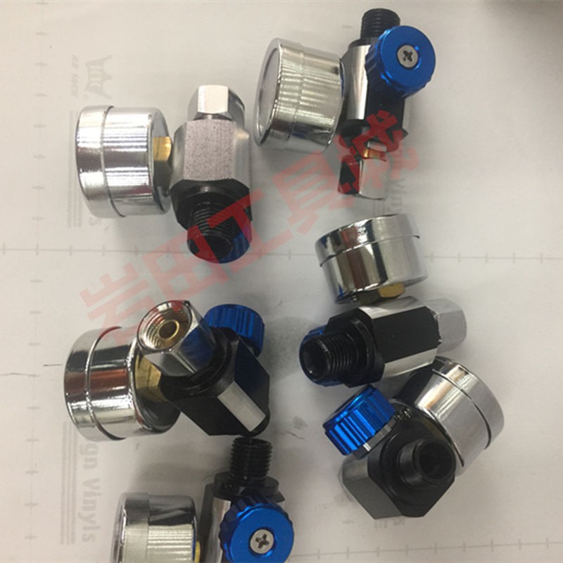 喷漆枪调压阀表 气压调节表 枪尾压力表通用喷枪