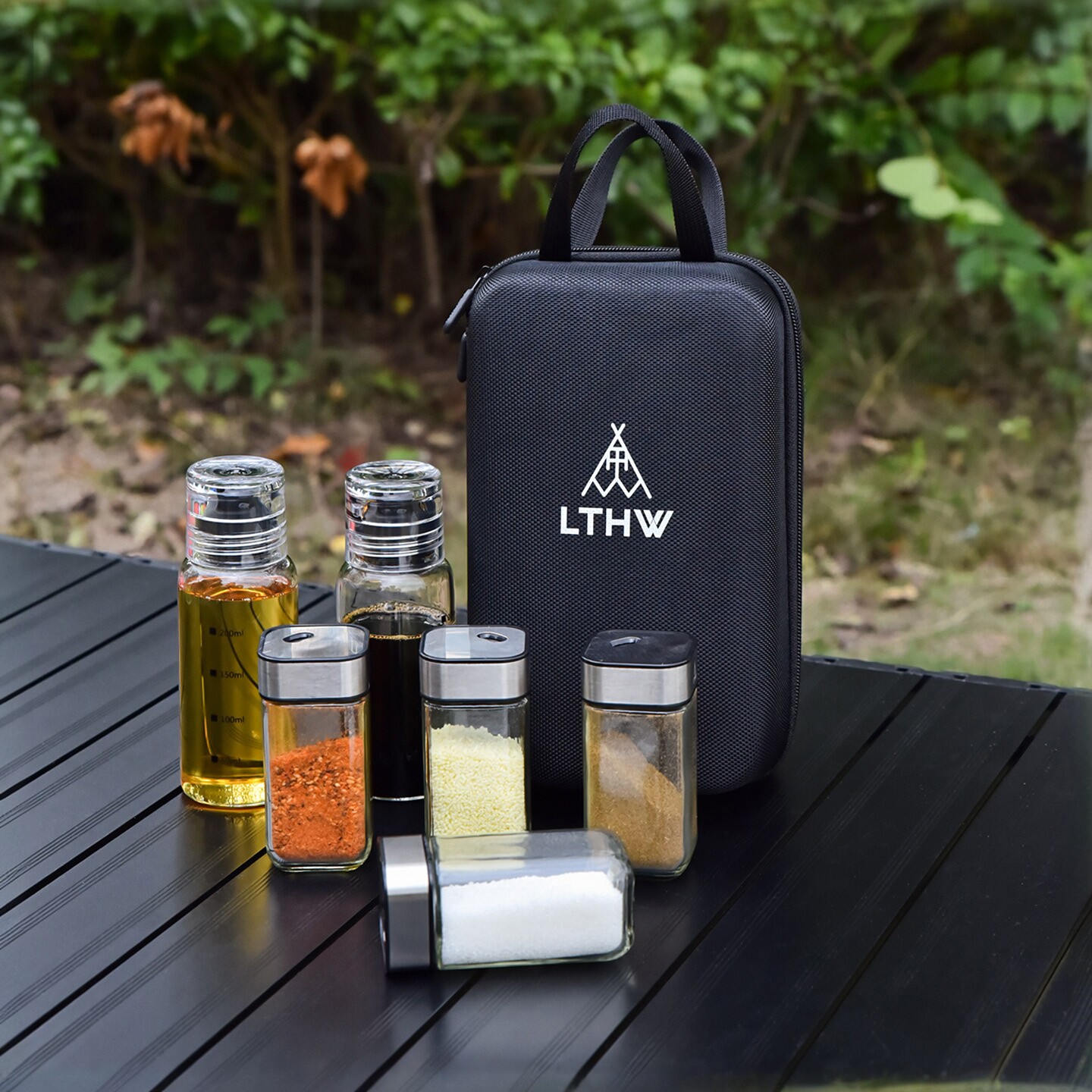 LTHW旅腾户外便携式调料瓶套装调料分装瓶露营烧烤调味撒粉酱油醋