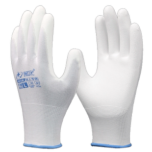 星宇薄款PU涂掌手套劳保耐磨工作电子厂防滑透气干活劳动防护无尘