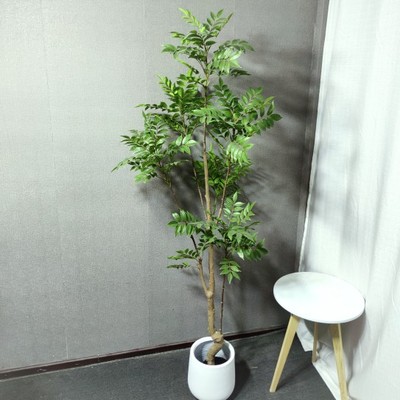 仿真绿植漆木树轻奢室内客厅装饰B摆件盆栽仿生植物直播间造景假