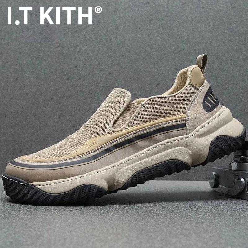 I.T KITH2026春季新款男鞋透气耐磨一脚蹬上班男鞋男士时尚百搭