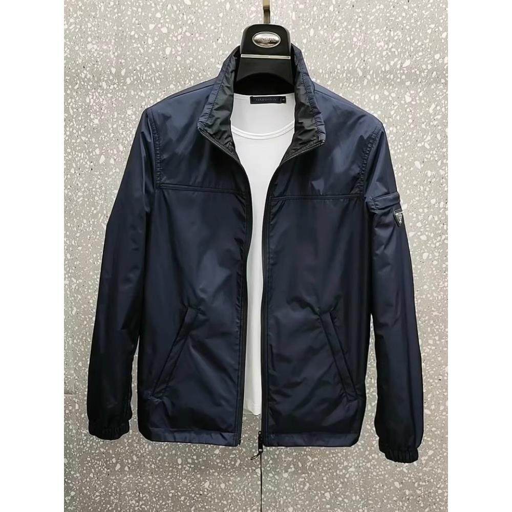 高端双面穿立领夹克男士外套春秋季2025新款高级感冬装棉服男款欧