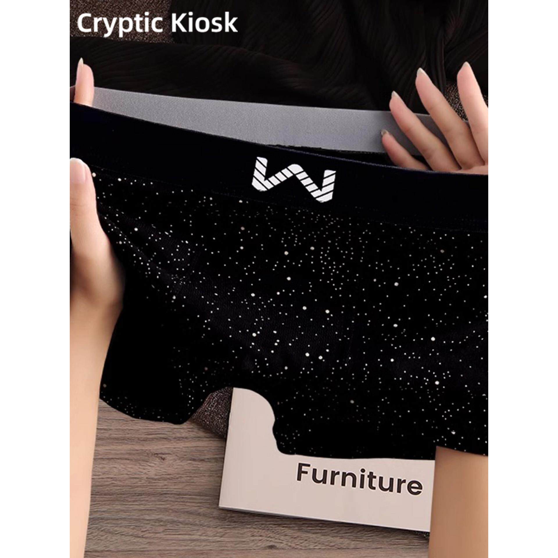 Cryptic Kiosk个性星空男士内裤2025年新款棉质运动舒适平角短裤