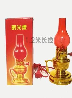 红色家用过年插电款带电池蜡烛拜拜财神灯长明佛灯佛前供灯地主爷