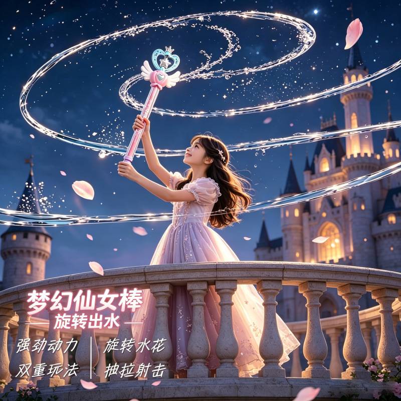 2026新款儿童玩具魔法仙女棒烟花
