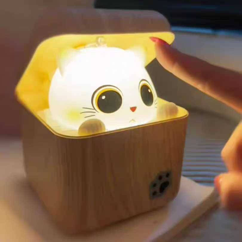 小红书同款胆小喵猫咪小夜灯可爱