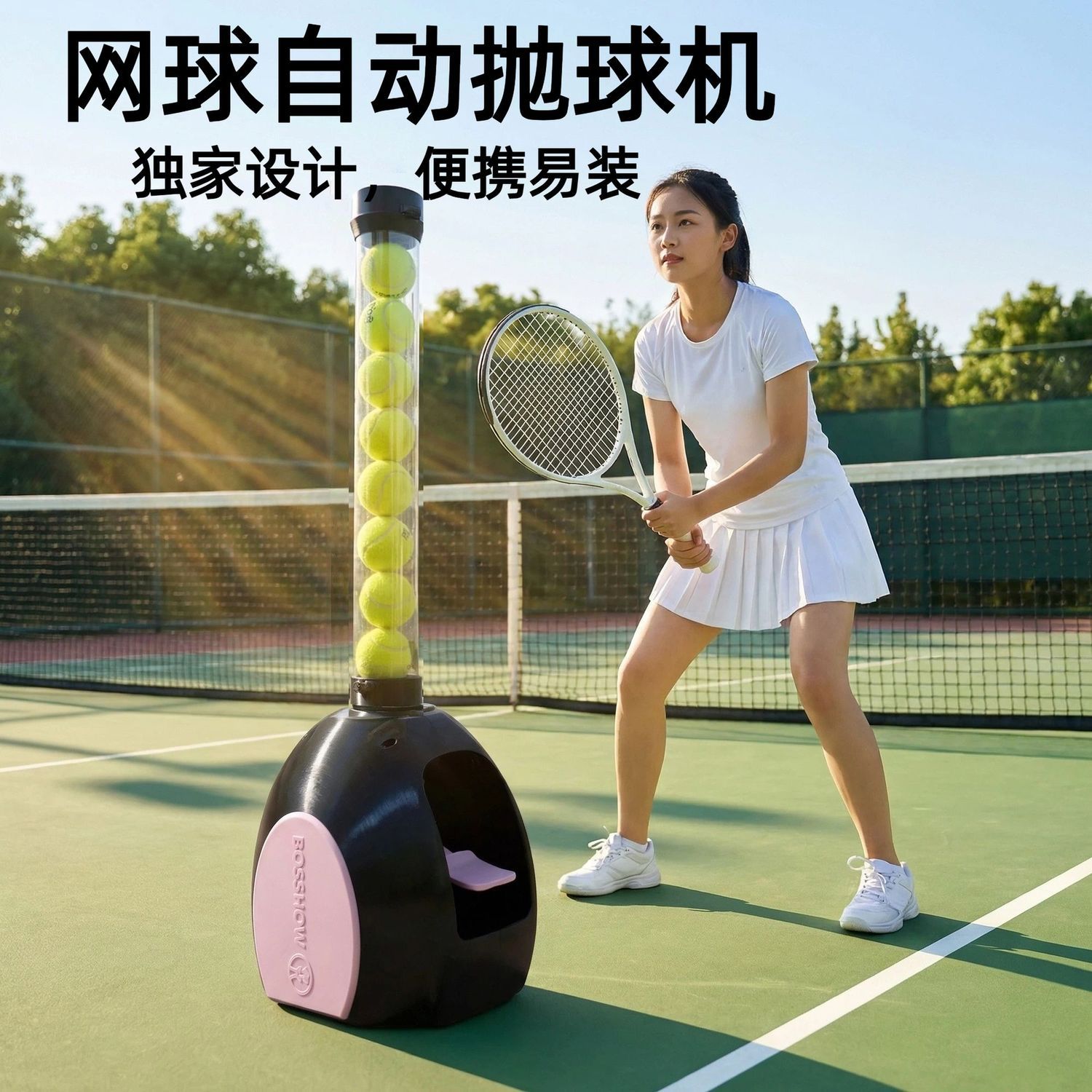 网球自动通用抛球遥控发球训练器练习器教练送球机成人单人