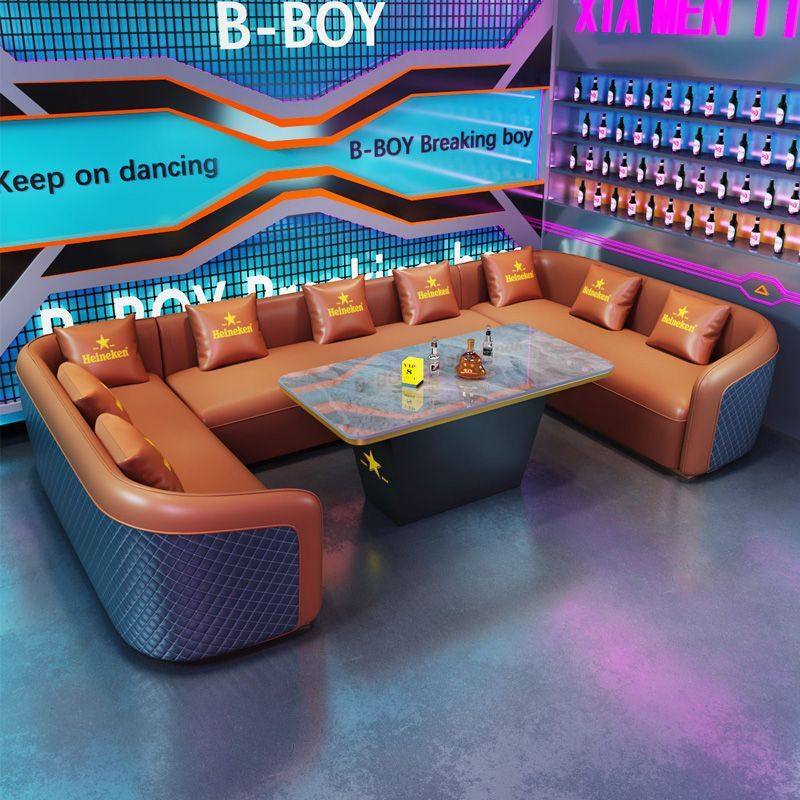 定制KTV沙发轻奢酒吧清吧小酒馆U型包厢家庭影院会所沙发茶几组合,商业/办公家具,成套商业设施家具,淘宝优惠券,粉丝福利购,淘宝优惠卷