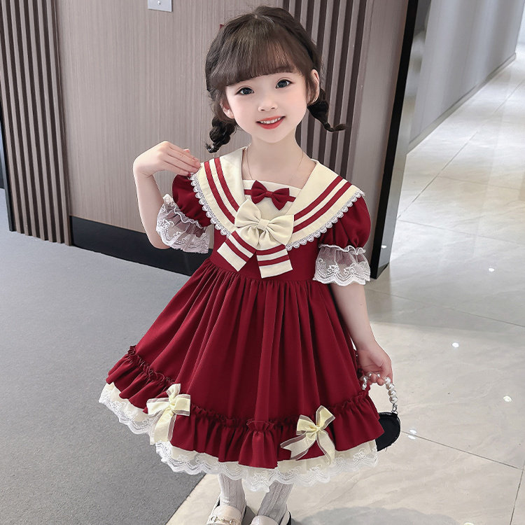 儿童洛丽塔公主裙夏装女童洋气lolita夏季裙子学院新款女孩连衣裙
